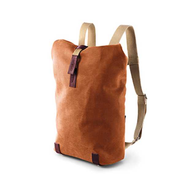 BROOKS Pickwick Canvas Backpack Small - goose beak/maroon