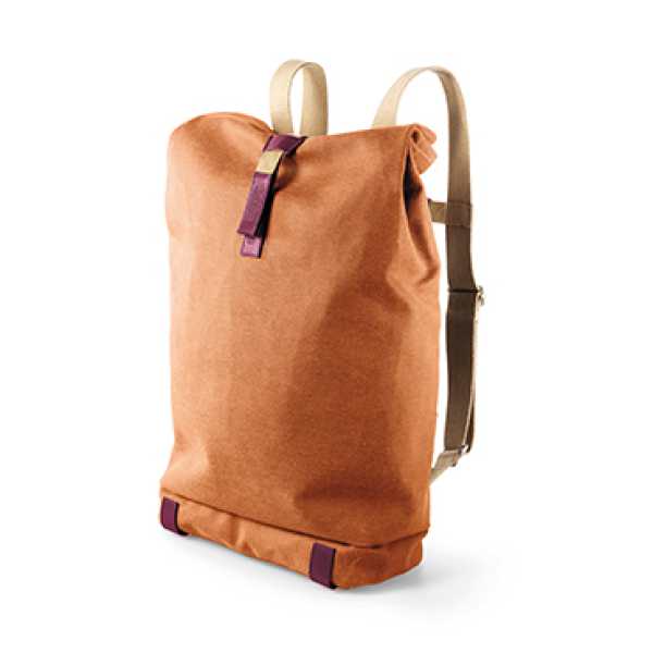 BROOKS Pickwick Canvas Backpack  - goose beak/maroon