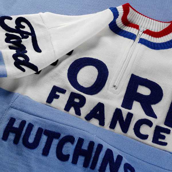 Jersey - Jacques Anquetil 1965 Ford France - Langarm - Magliamo (100% Merinowolle)