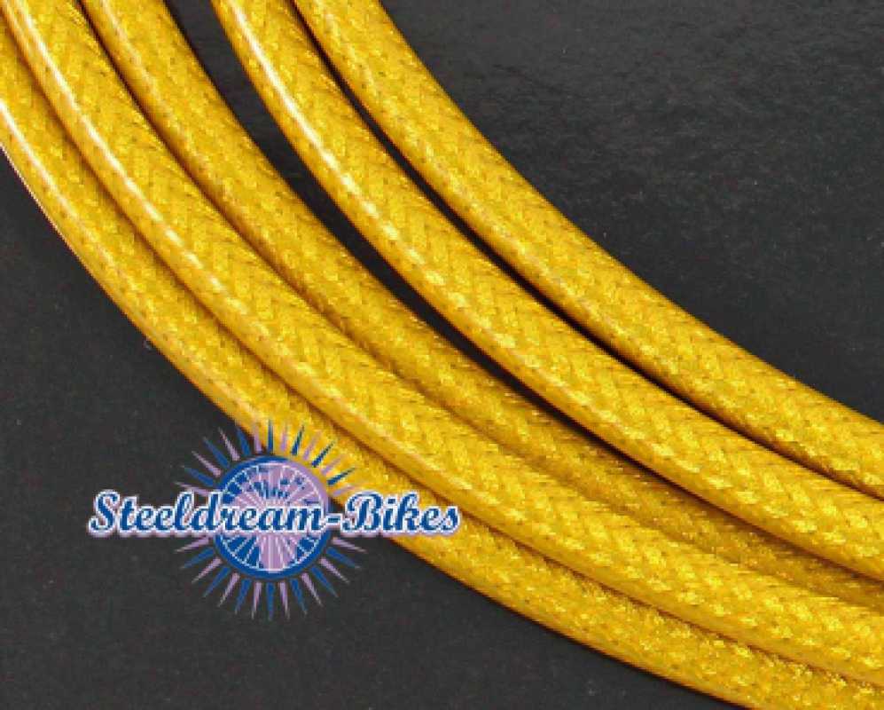 Bremszugau Enh Lle Jagwire Cgx Sl Gold Stahlflechtoptik Set M