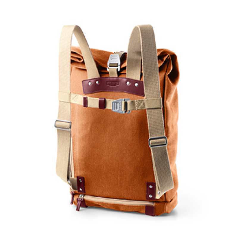 BROOKS Pickwick Canvas Backpack Small - goose beak/maroon